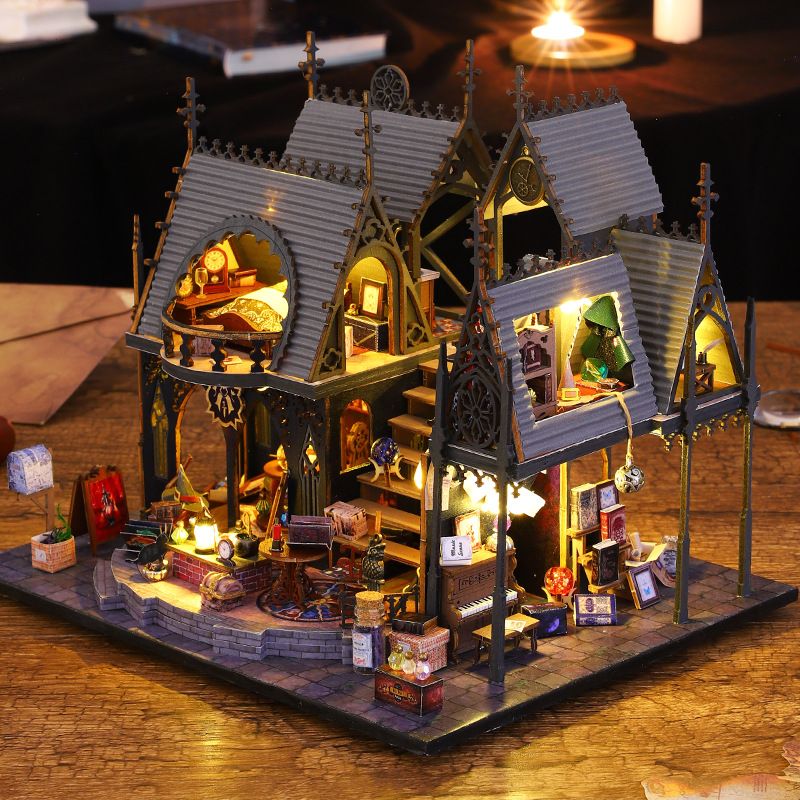 Christmas Diy Miniature Dollhouse Wooden Mini 3d – The Magical