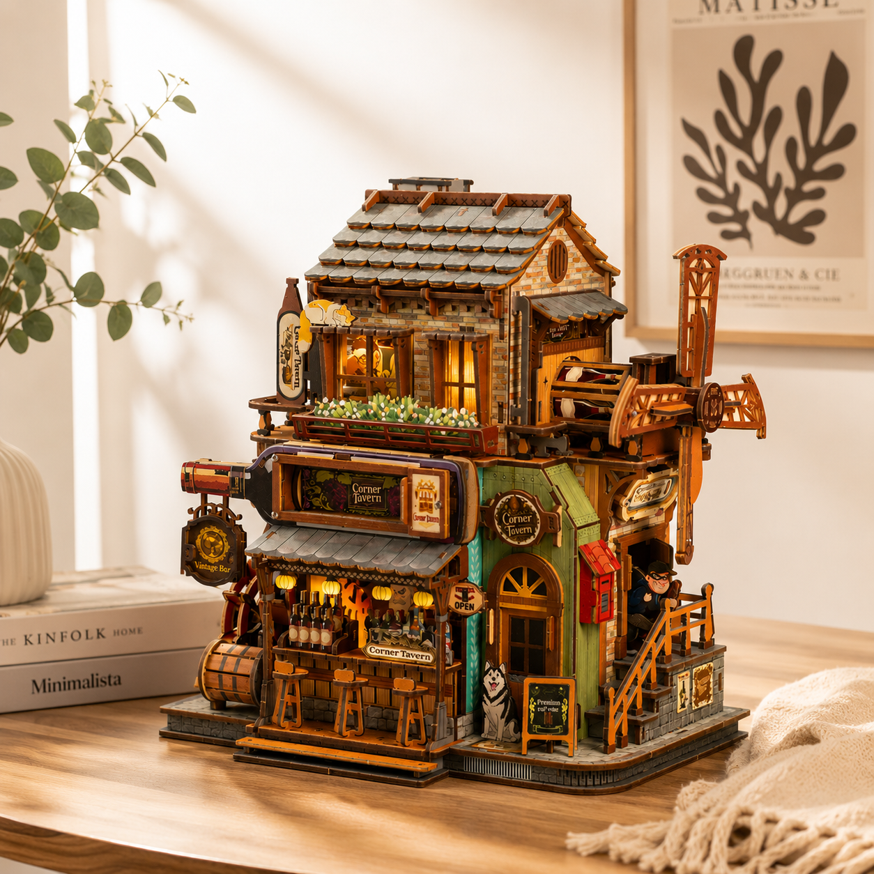 Corner Tavern Diy miniature house | Craftzzle