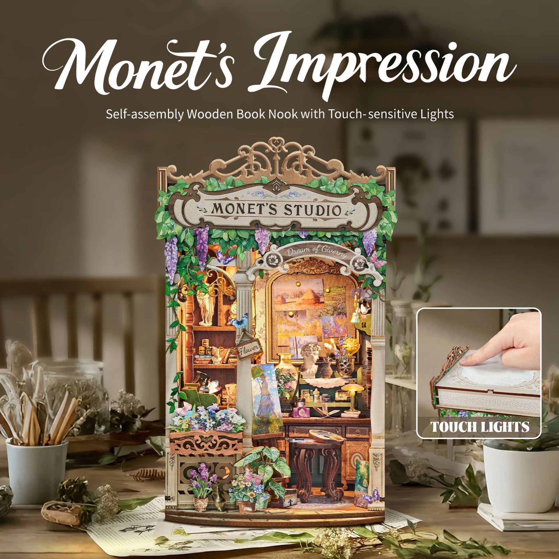 Monet's studio DIY Book Nook Kit - Craftzzle