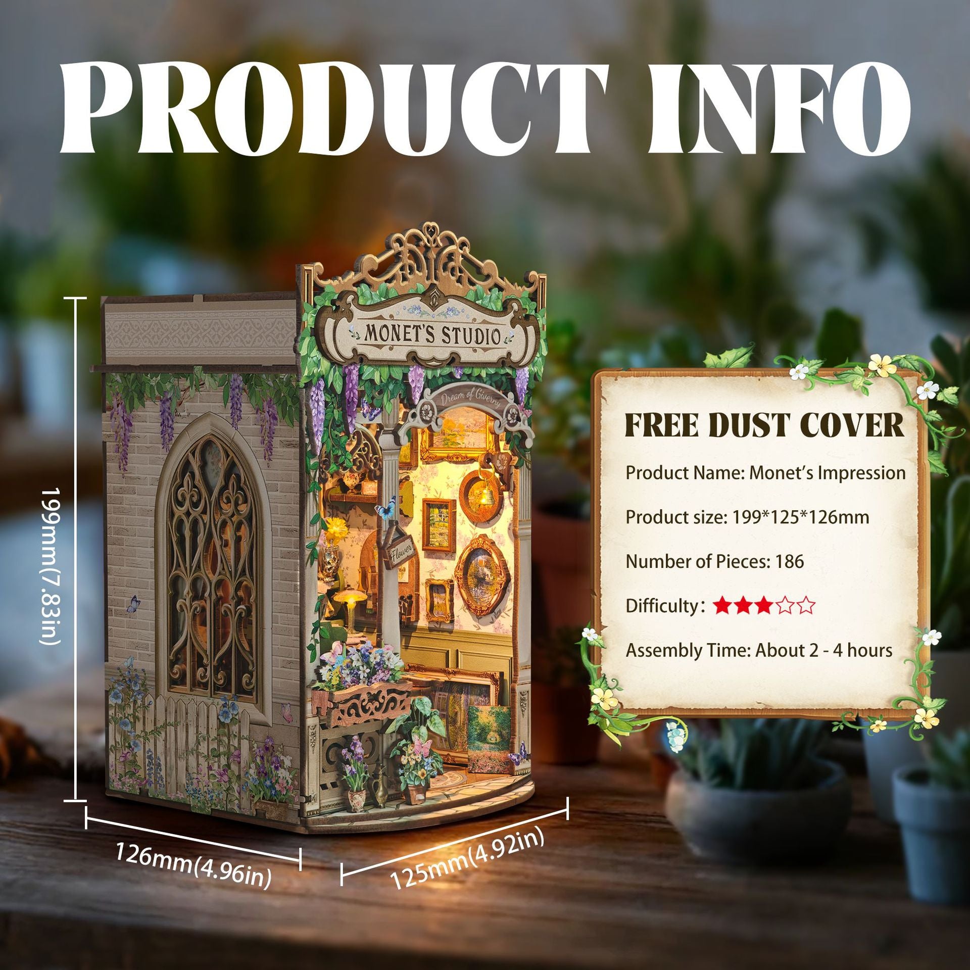 Monet's studio DIY Book Nook Kit - Craftzzle