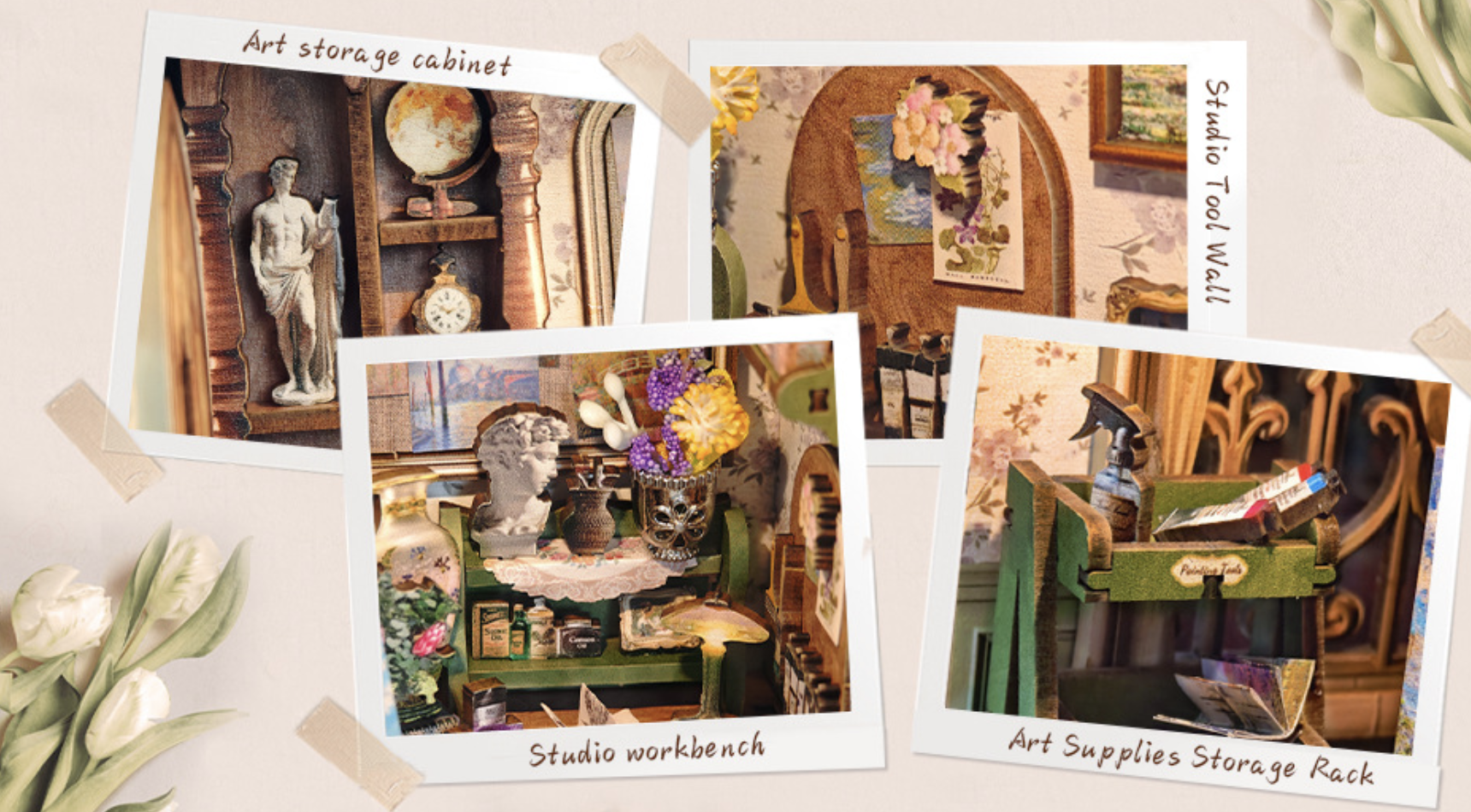 Monet's studio DIY Book Nook Kit - Craftzzle