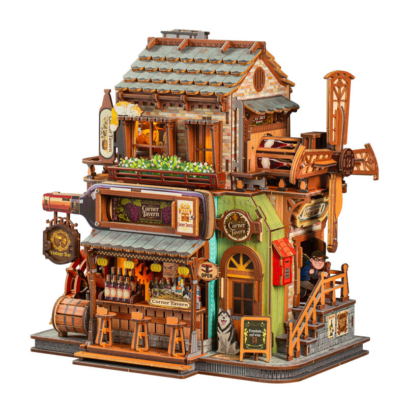 Corner Tavern Diy miniature house | Craftzzle