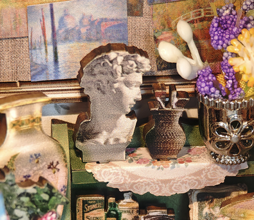 Monet's studio DIY Book Nook Kit - Craftzzle