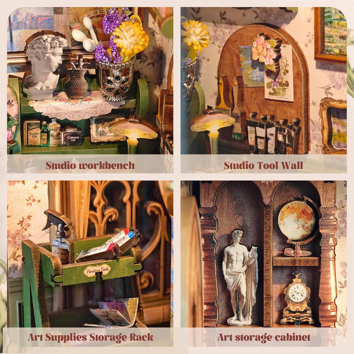 Monet's studio DIY Book Nook Kit - Craftzzle