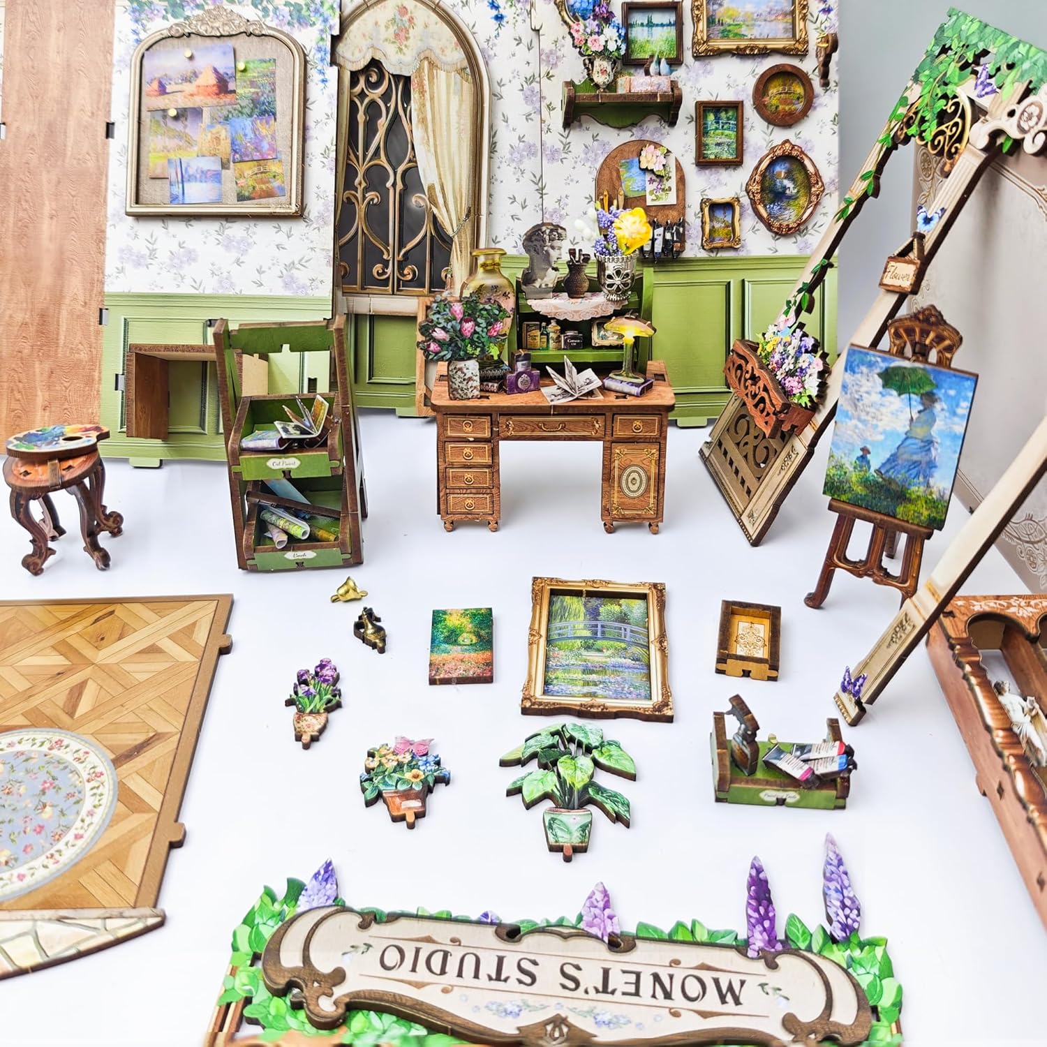 Monet's studio DIY Book Nook Kit - Craftzzle